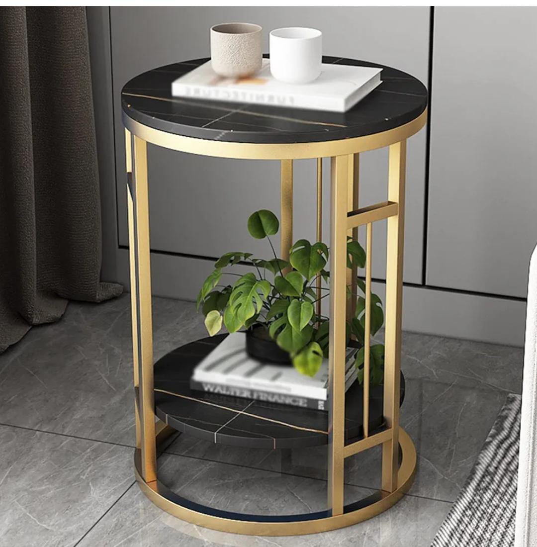Coffee Round Table Bedside Simple Home Balcony Minimalist  Sofa Side Creative Small Size Table.Wooden Top multiple purposes side table