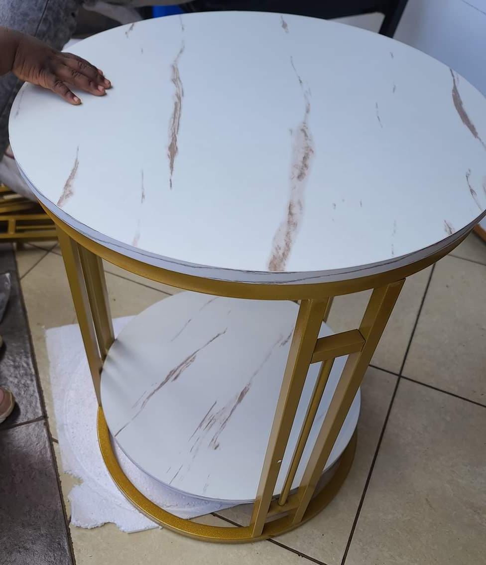 Coffee Round Table Bedside Simple Home Balcony Minimalist  Sofa Side Creative Small Size Table.Wooden Top multiple purposes side table