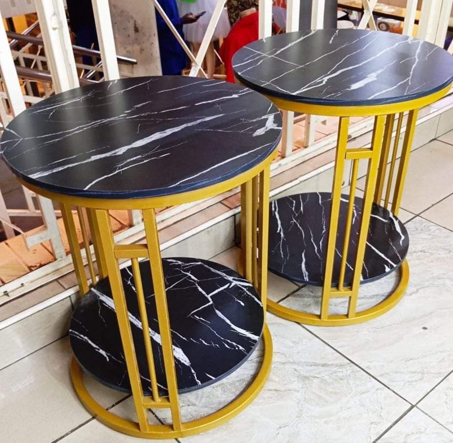 Coffee Round Table Bedside Simple Home Balcony Minimalist  Sofa Side Creative Small Size Table.Wooden Top multiple purposes side table