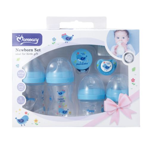 Momeasy Premium Anti-Colic Feeding Bottle Set | BPA-Free & Easy-Latch Design