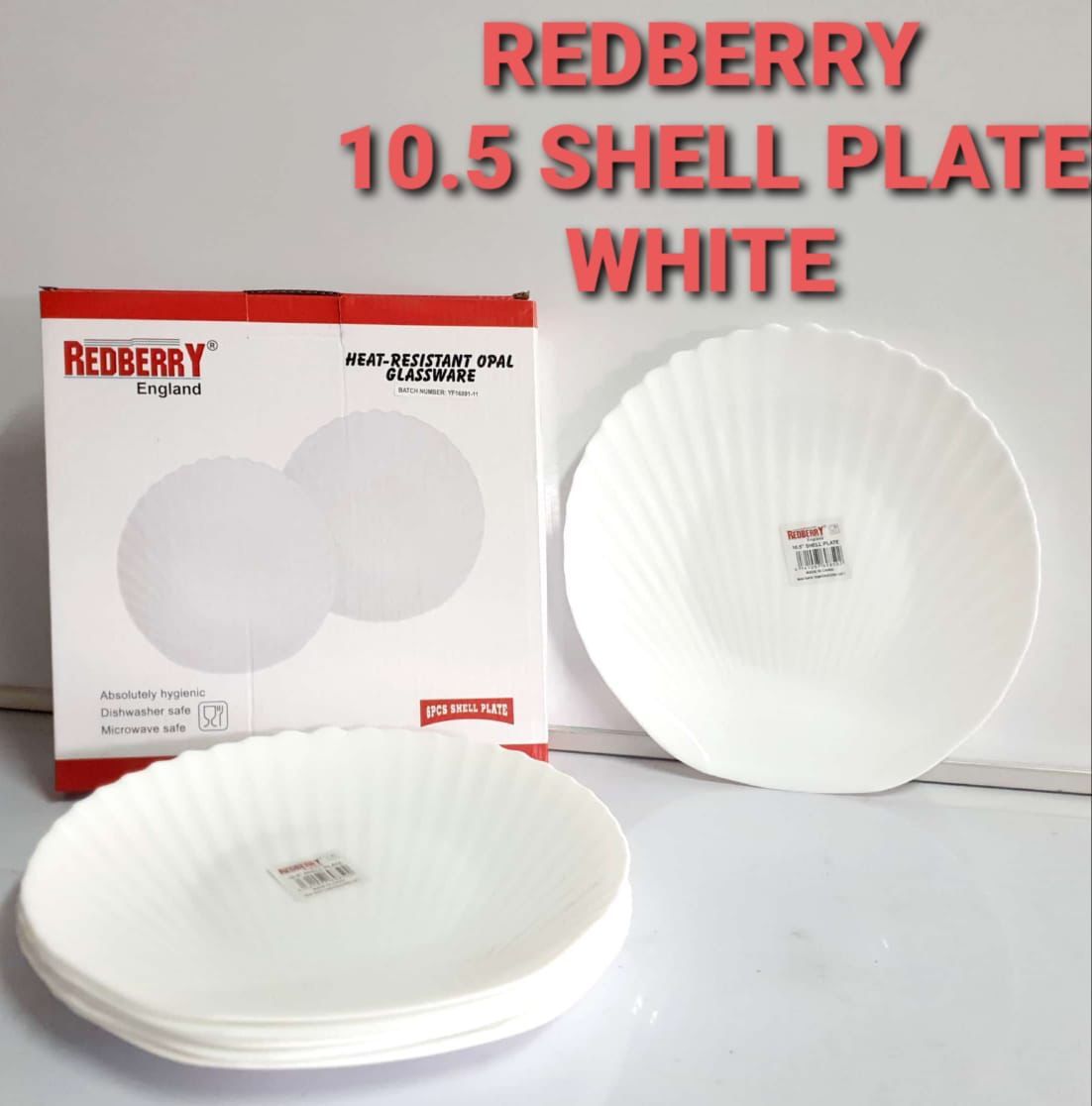 Set of 6 Shell Plates It is made from high-quality ceramic or porcelain for durability and aesthetic appeal. This set has a Design on each plate that features a unique signature design or autograph. T