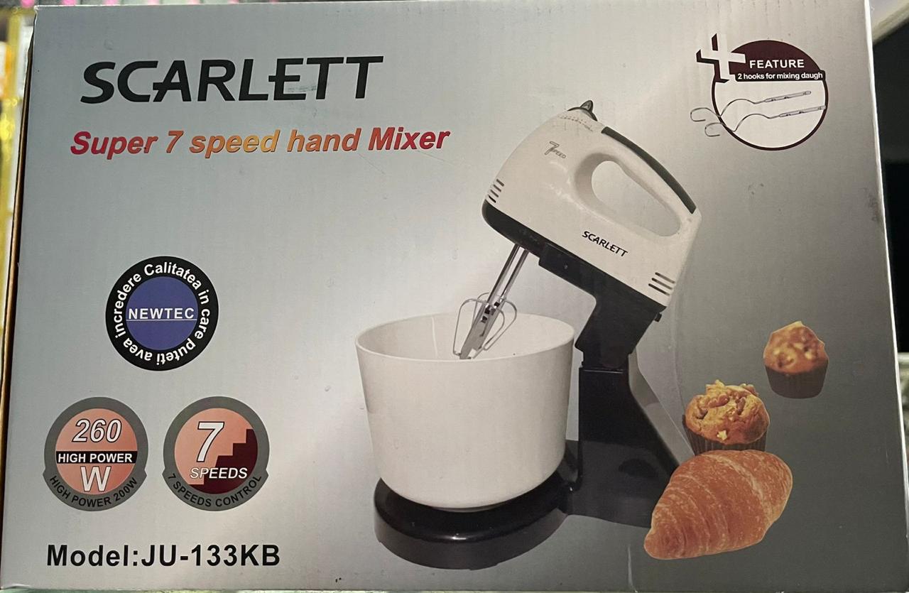 Scarlet bowl mixer Scarlet Portable Super Hand Mixer Machine