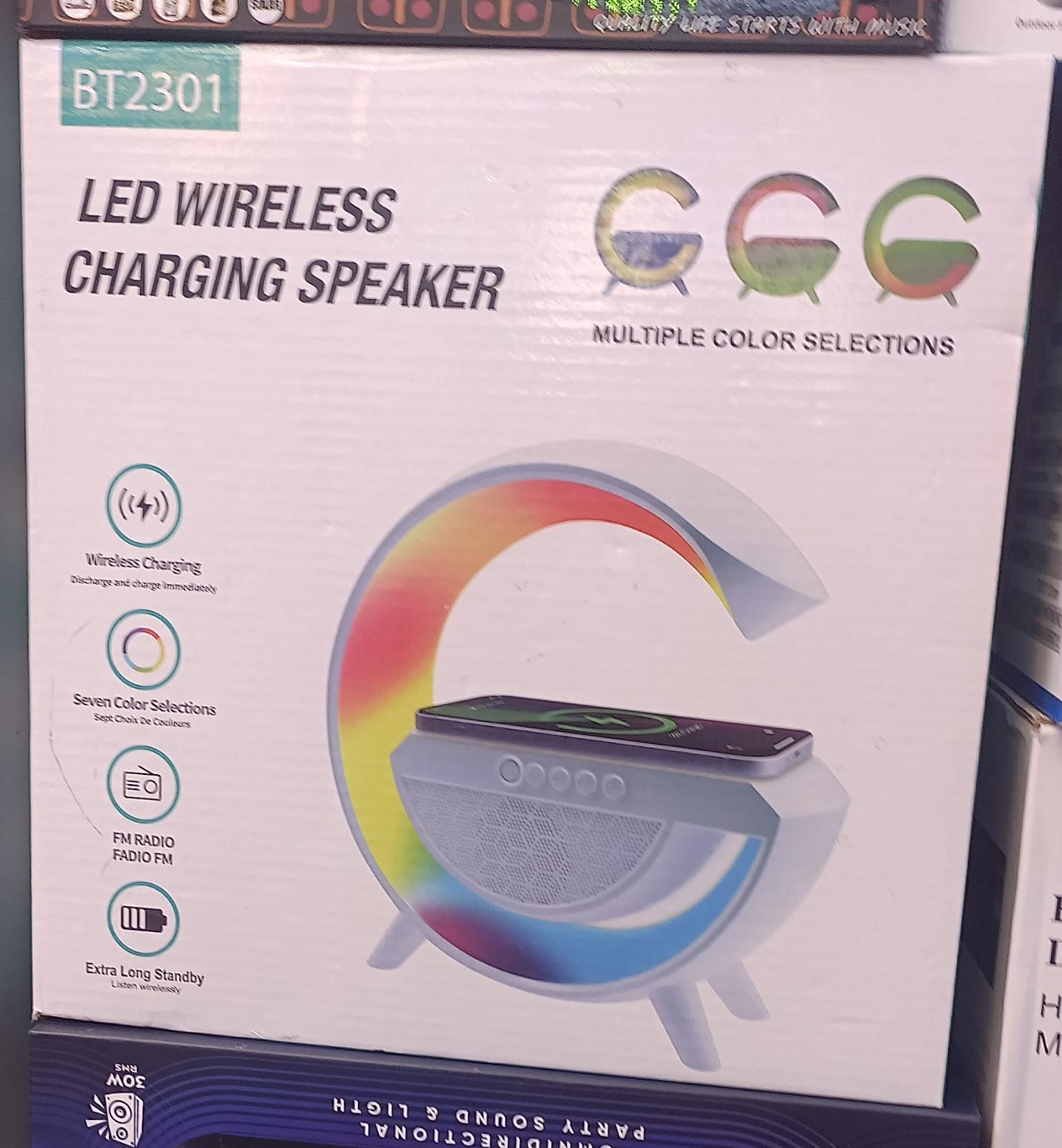 LED WIRELESS CHARGING SPEAKER