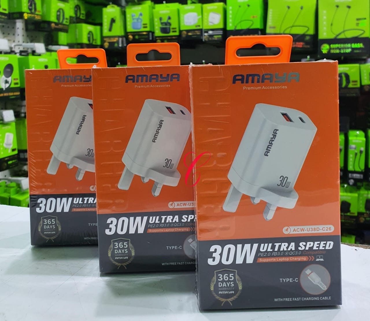 AMAYA 30W ULTRA FAST TYPE C CHARGER
