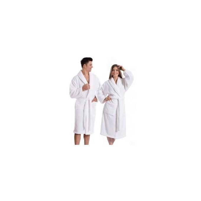 Mens/ Women's Fleece Bathrobe Long Shawl Collar bathing Robe, bathing gown, use as bathing towel