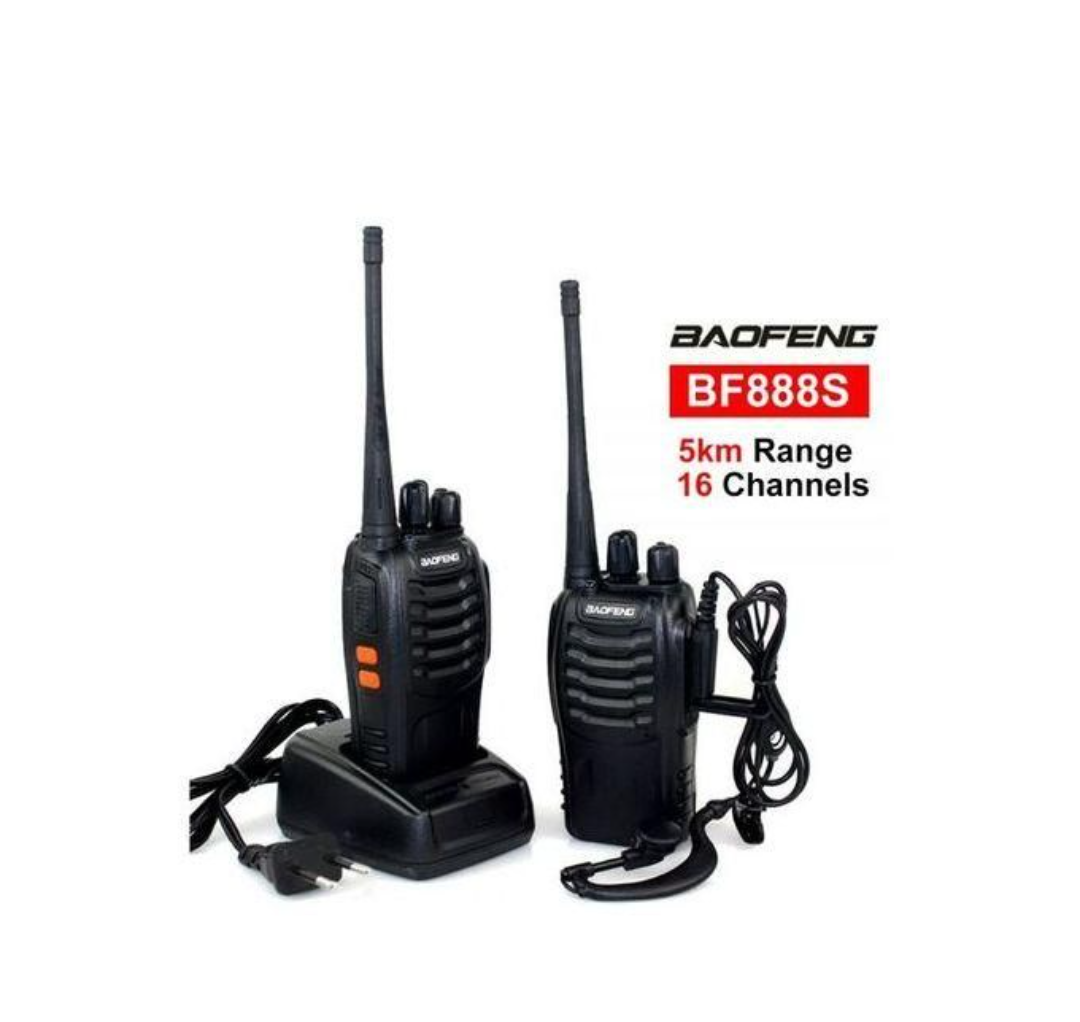 Baofeng 888S WALKIE TALKIE RADIO -5KM -2 PIECES