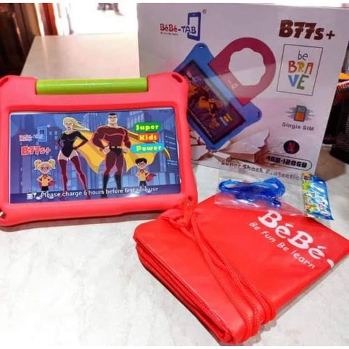 Bebe B77S EDUCATIONAL KIDS TABLET - 7" INCHES- SINGLE SIM - 128GB ROM -4GB RAM