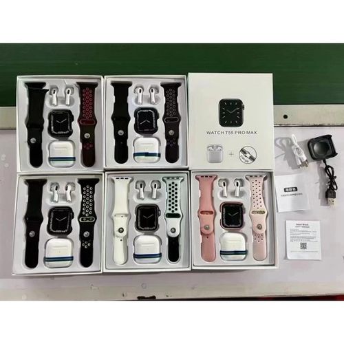 Smartwatch T55 PRO MAX SMART WATCH & I12 Bluetooth Bluetooth Wireless Headphones