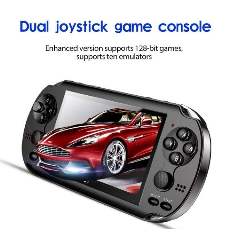 4.3 Inch Game Console For PSP Game Console Classic Dual-Shake Game Console 8G Built-in 10,000 Games 8/16/32/64/128 Bit Games