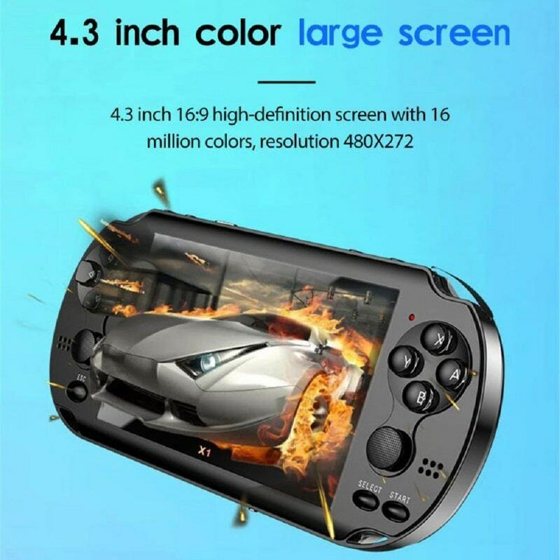 4.3 Inch Game Console For PSP Game Console Classic Dual-Shake Game Console 8G Built-in 10,000 Games 8/16/32/64/128 Bit Games