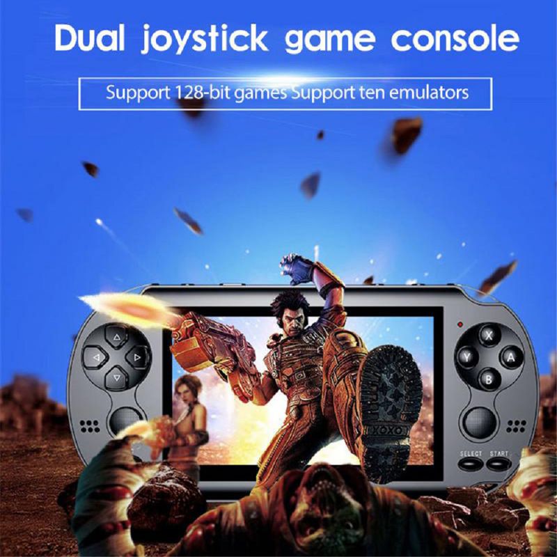 4.3 Inch Game Console For PSP Game Console Classic Dual-Shake Game Console 8G Built-in 10,000 Games 8/16/32/64/128 Bit Games