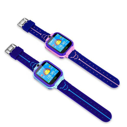 Kids Intelligent Phone Watch With SIM Card Slot 1.44 Inch Touching Screen Children Smartwatch With GPS Tracking Function Voice Chat Photograph Compatible For Android And IOS Phone Pink