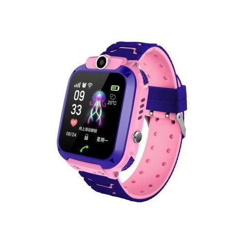 Kids Intelligent Phone Watch With SIM Card Slot 1.44 Inch Touching Screen Children Smartwatch With GPS Tracking Function Voice Chat Photograph Compatible For Android And IOS Phone Pink