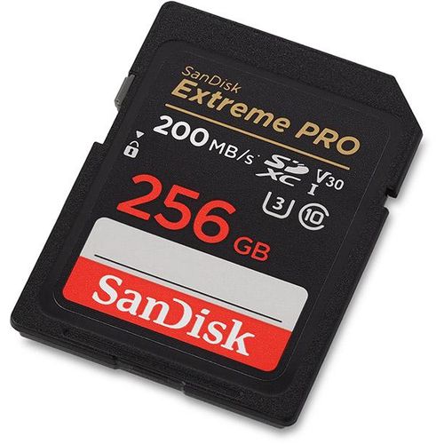 Sandisk 256gb extreme pro 200mbps ,high speed sd card for camera