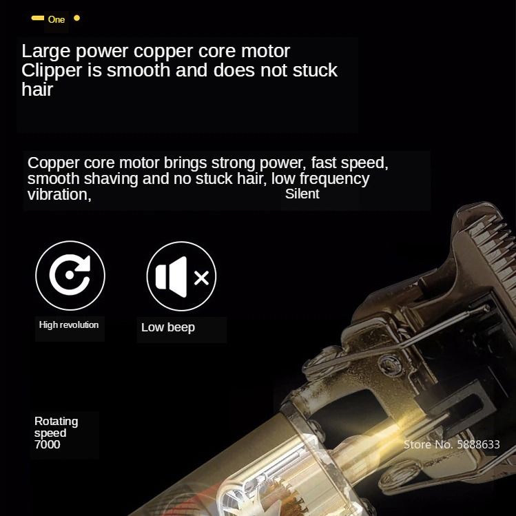 Vintage T9 Hair Clipper Trimmer Cordless Shaver Trimmer Men Barber Hair Beard Cutting Chargeable Machine