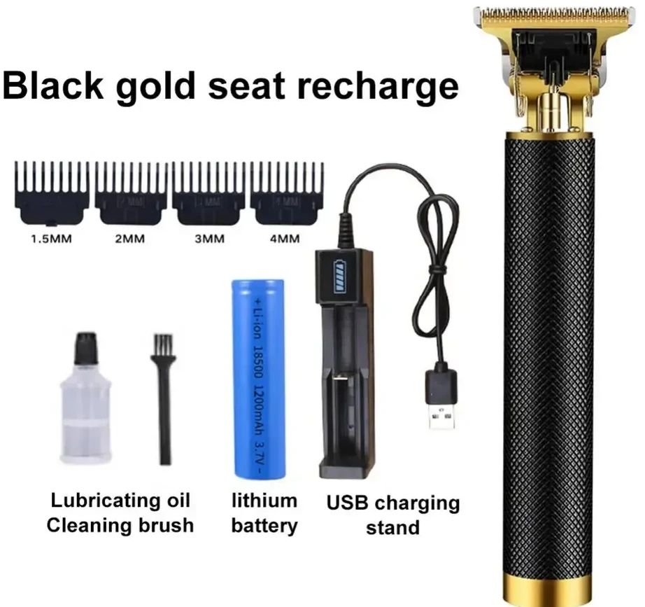 Vintage T9 Hair Clipper Trimmer Cordless Shaver Trimmer Men Barber Hair Beard Cutting Chargeable Machine