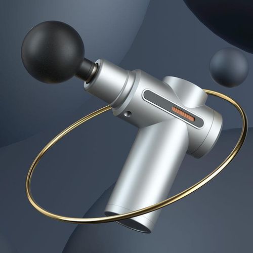 Mini Portable Electric Fascia Gun, Neck, Deep Muscle Relaxation Massager, Massage Gun - Gray