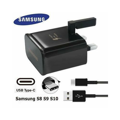Samsung 15W Galaxy TYPE C FAST Charger FOR Note 10 Plus And Lite / S20 / S20+ / S20 Ultra / S10 Lite / S10 / S10 Plus /S10e / S8 / S8 Plus / S8 Active / S9 / S9 Plus / Note 8 / Note 9/ A30 / A50 / A70