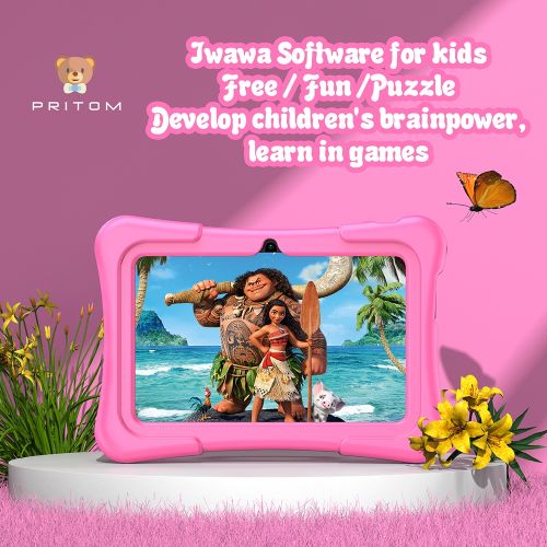 K7 Pro Kids Education Tablet PC, 7.0 Inch, 2GB+32GB, Android 11 Allwinner A100 Quad Core CPU, US Plug(Pink)