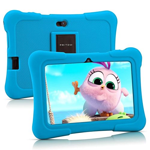 K7 Kids Education Tablet PC, 7.0 Inch, 1GB+16GB, Android 10 Allwinner A50 Quad Core CPU(Light Blue)