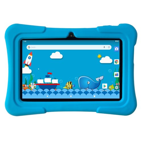 K7 Kids Education Tablet PC, 7.0 Inch, 1GB+16GB, Android 10 Allwinner A50 Quad Core CPU(Light Blue)