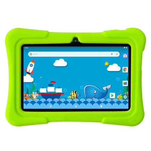 K7 Kids Education Tablet PC, 7.0 Inch, 1GB+16GB, Android 10 Allwinner A50 Quad Core CPU(Green)