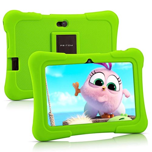 K7 Kids Education Tablet PC, 7.0 Inch, 1GB+16GB, Android 10 Allwinner A50 Quad Core CPU(Green)
