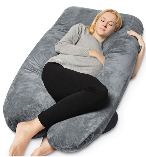 Generic Comfortable U-shaped Pregnancy Pillow -  Support for Back, Legs, Belly, HIPS for Pregnant Women, 57 Inch Pregnancy Pillow A Must Have for Pregnant Women