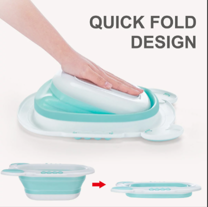 Baby Infant Folding Washbasin Collapsible Basin for Children Toddlers Baby Save Space