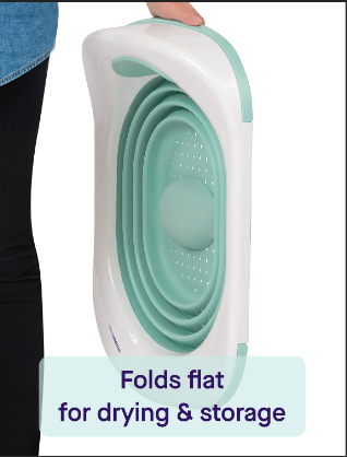Baby Infant Folding Washbasin Collapsible Basin for Children Toddlers Baby Save Space
