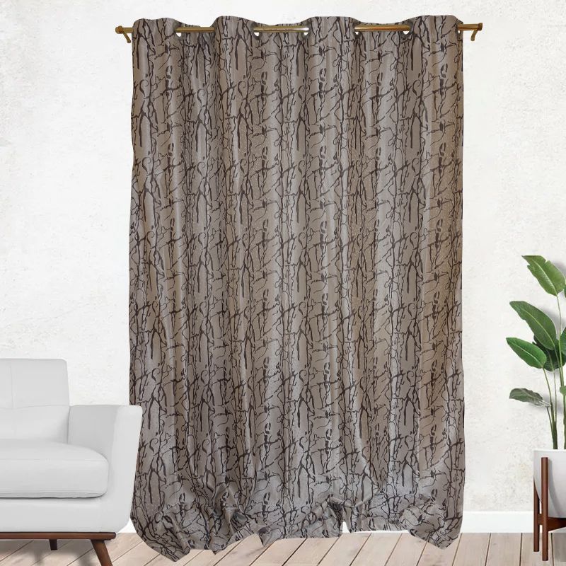 Generic curtains Home Decor 2M  curtains (LG03 BLACK/WHITE, LG06 CREAM) respectively as picture.