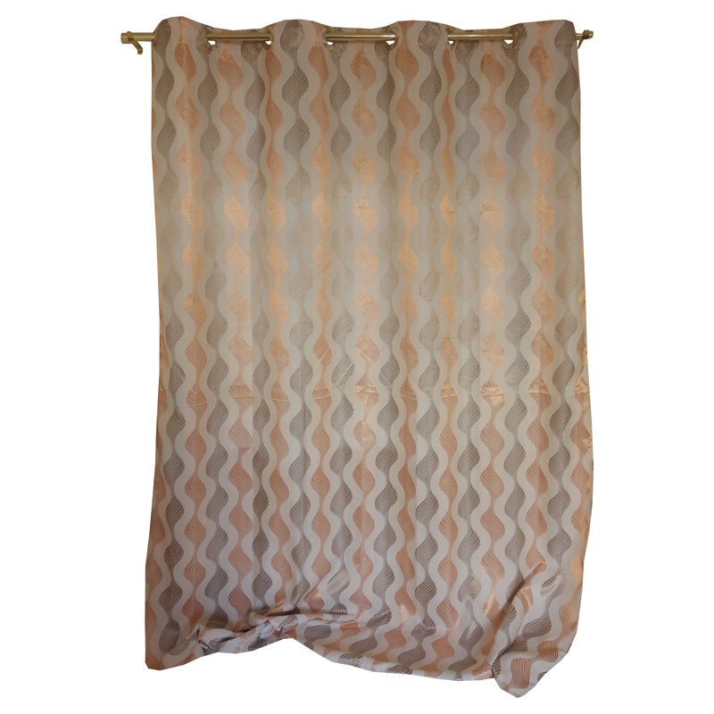 Generic curtains Home Decor 2M  curtains (LG03 BLACK/WHITE, LG06 CREAM) respectively as picture.