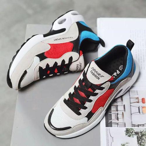 Fashion Sport Fashion Ladies Fancy Sneakers Black White