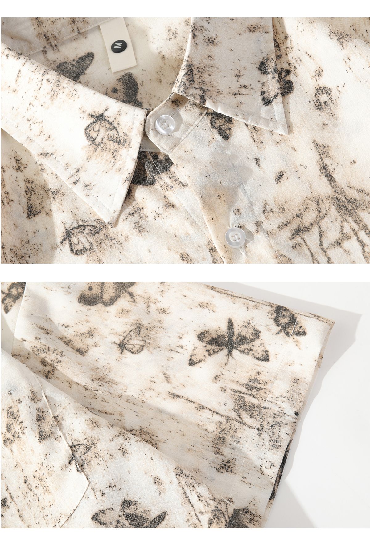 Summer shirt ice feeling short sleeved floral shirt men's loose casual shirt