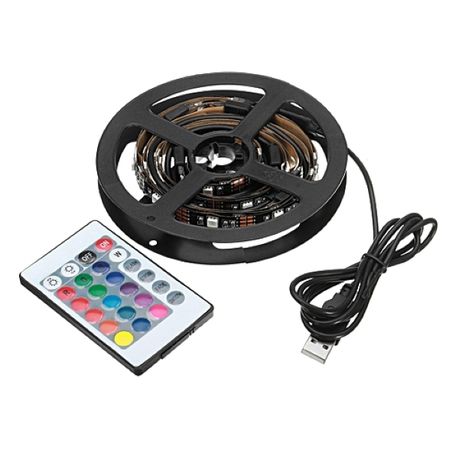 Popular 2835 Rgb LED  3M Desktop Screen Backlight Lighting Flexible Led Strip Light USB TV LED Strip Lights