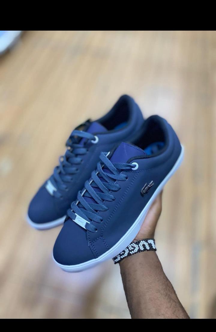High Quality Design Lacoste Leather Men's Fashion Sneakers