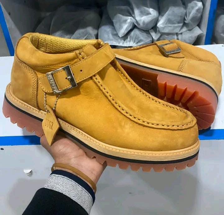NEW Fashion Men's Lugz Timberland Buckle Strap Brown Boots ;Best Quality Men's Shoes