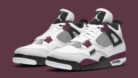 ORIGINAL AIR JORDAN 4 RETRO PSG ''Paris Saint- German'' Sneakers, Best Quality Fashion Men's Shoes J4 Sneakers