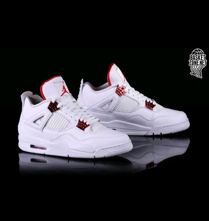 ORIGINAL AIR JORDAN 4 METALLIC RED Sneakers, Best Quality Fashion Men's Shoes J4 Sneakers