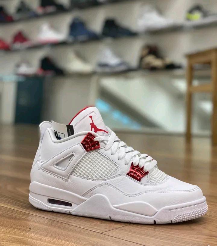 ORIGINAL AIR JORDAN 4 METALLIC RED Sneakers, Best Quality Fashion Men's Shoes J4 Sneakers