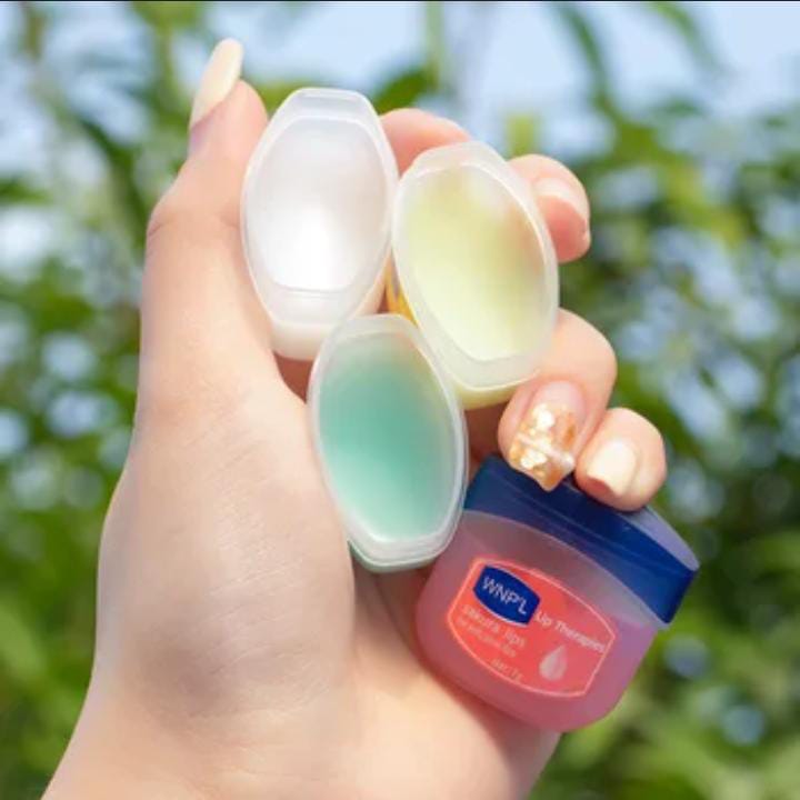 Offer!! Vaseline 6 Pcs Moisturizing Lip Balms 100% Pure Petroleum Jelly Lip Care ; For Dry & Rough Lips, Can be Used Day & Nigh, As Lipstick Base,, Non Sticky And Comes in 6 Flavors