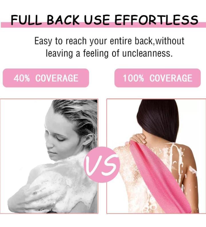 High Quality Exfoliating Back Scrubber With Handles,Personal Care Bath Accessories Exfoliating Body Cloth