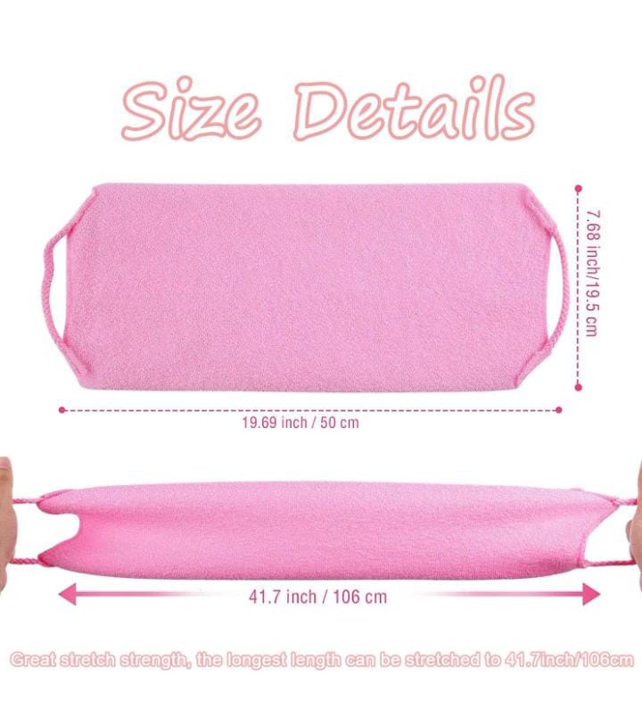 High Quality Exfoliating Back Scrubber With Handles,Personal Care Bath Accessories Exfoliating Body Cloth