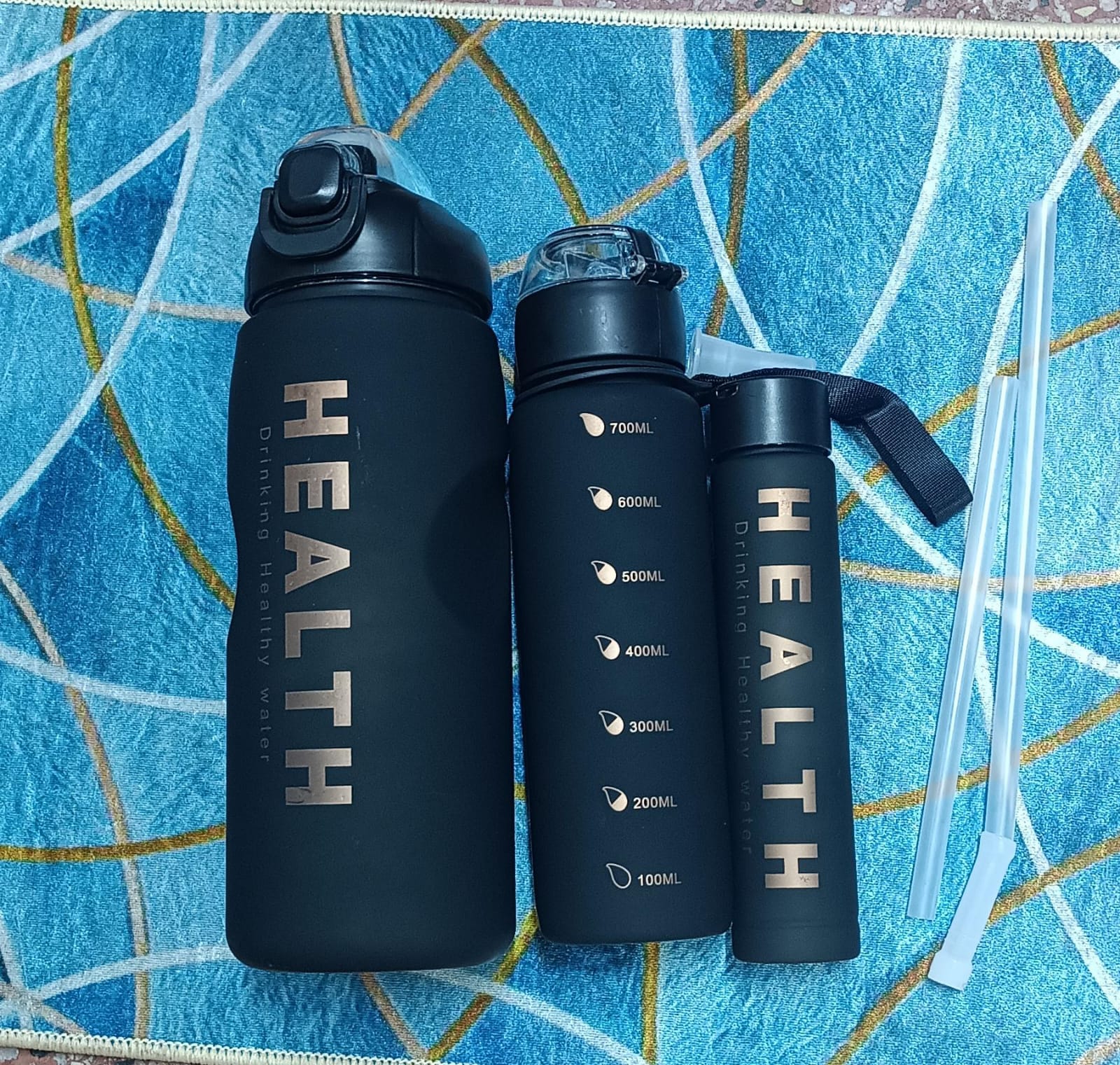 3in1 Motivational Water Bottle Suit for many different occasions: Hiking, camping, Jogging, Climbing. Working out and everyday use.
Superior manufacturing, premium materials and strict quality control