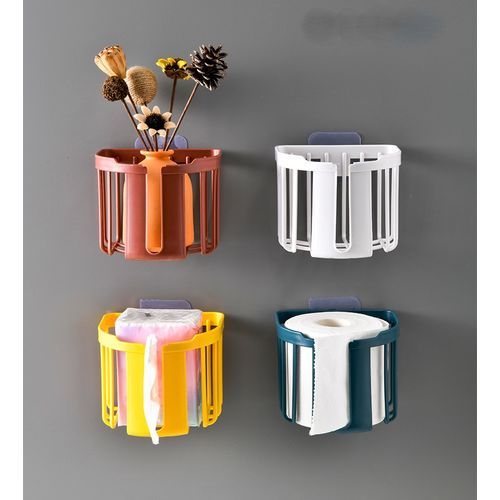 No Drill Toilet Paper Tissue Holder Decor