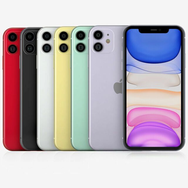 REFURBISHED DUAL E-SIM IPHONE 11 128GB BLACK TRUE TONE 6.1 INCHES REAR CAMERA 12MP+12 MP CLEAN AS NEW 100%  WITH FOUR MONTHS WARRANTY