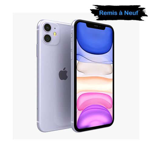 REFURBISHED DUAL E-SIM IPHONE 11 128GB BLACK TRUE TONE 6.1 INCHES REAR CAMERA 12MP+12 MP CLEAN AS NEW 100%  WITH FOUR MONTHS WARRANTY