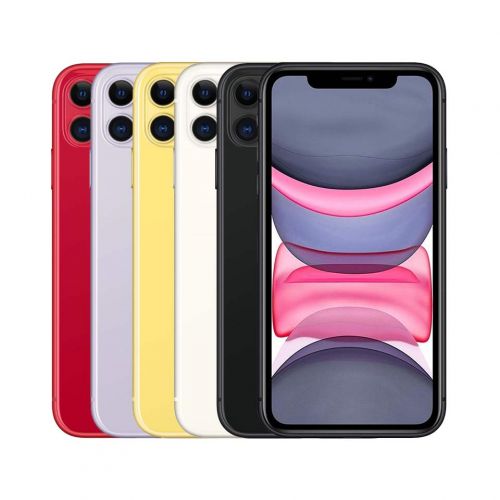 REFURBISHED DUAL E-SIM IPHONE 11 128GB BLACK TRUE TONE 6.1 INCHES REAR CAMERA 12MP+12 MP CLEAN AS NEW 100%  WITH FOUR MONTHS WARRANTY