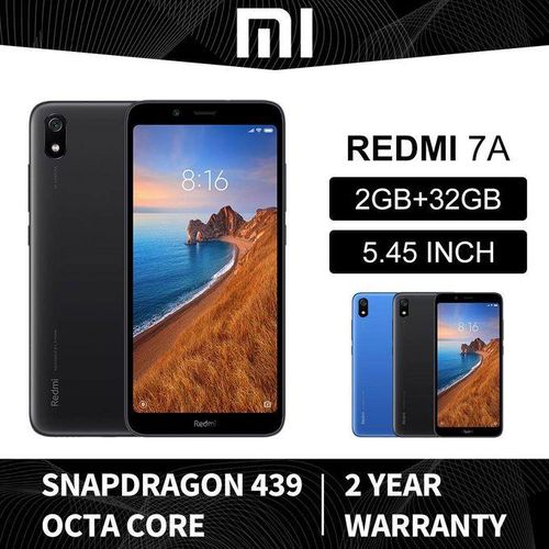 REFURBISHED XIAOMI REDMI 7A 3GB RAM 32GB ROM DISPLAY 5.5 INCHES REAR CAMERA 12MP BATTERY CAPACITY 4000 MAH WITH FIVE MONTHS WARRANTY