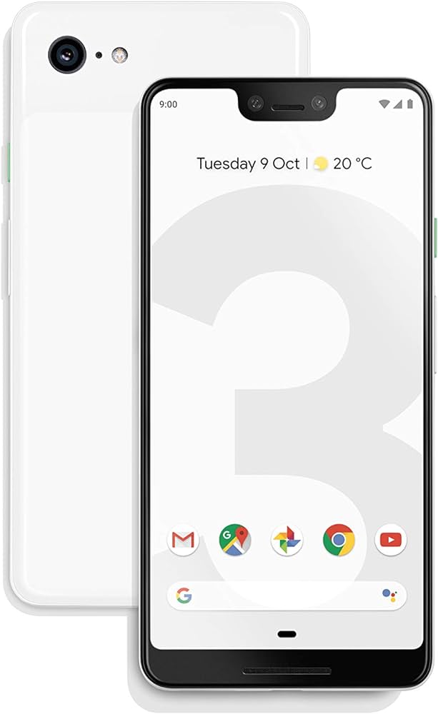 REFURBISHED GOOGLE PIXEL 3XL 128GB WHITE 6.3 INCHES DUAL FRONT CAMERA 8MP + 8MP 4GB RAM WITH WARRANTY